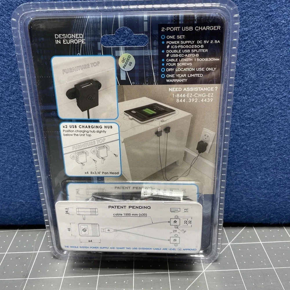 EZ Collection Intelligent Charging System 2 Port USB Charger Version A2FD-B Seal